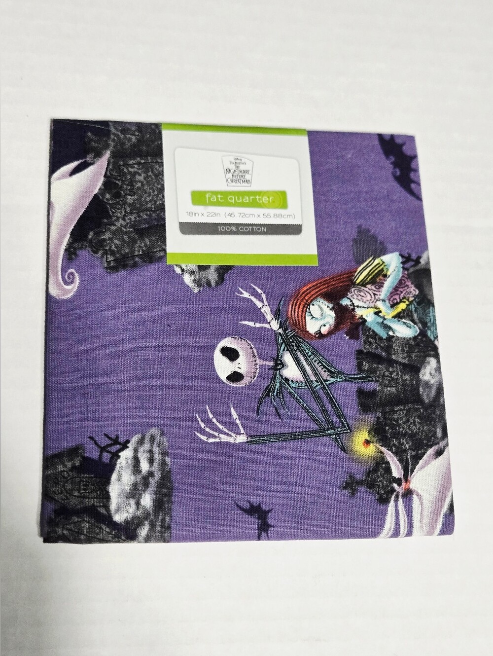 Disney Tim Burton's The Nightmare Before Christmas Fat Quarter Fabric 18" x 22"
